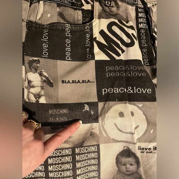 Rare Vintage 90s Moschino Denim Jeans - Picture 4 of 10